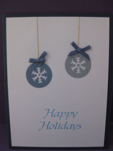 2 blue ornaments