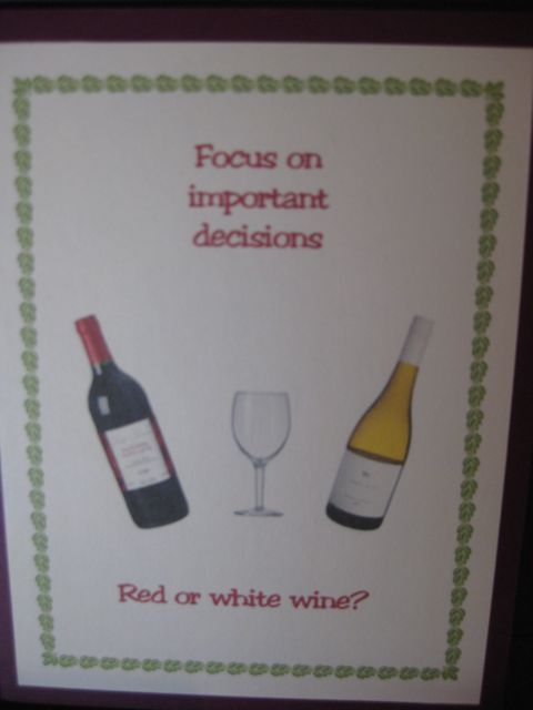 red or white wine