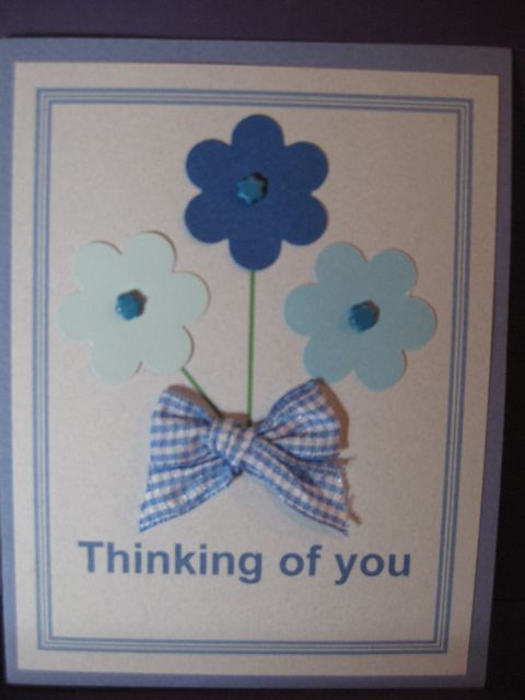 blue flowers/thinking of you