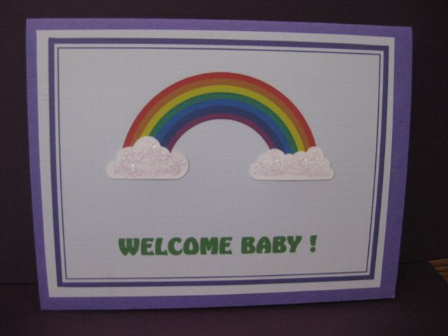 rainbow/welcome baby