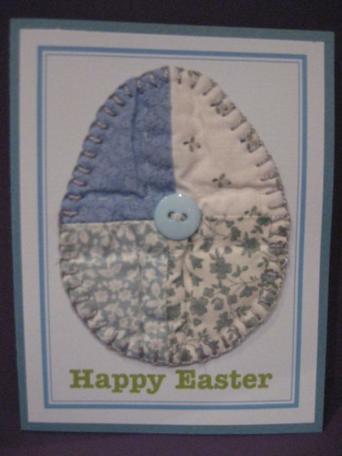 Quilted Easter egg