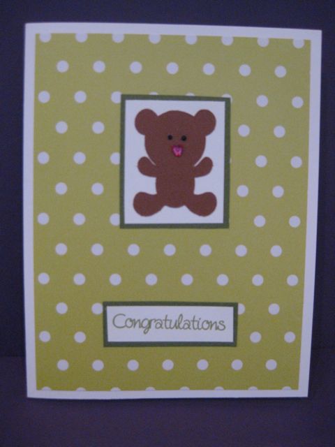 Teddy bear/congratulations
