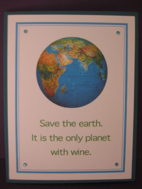 Earth/Planet with wine