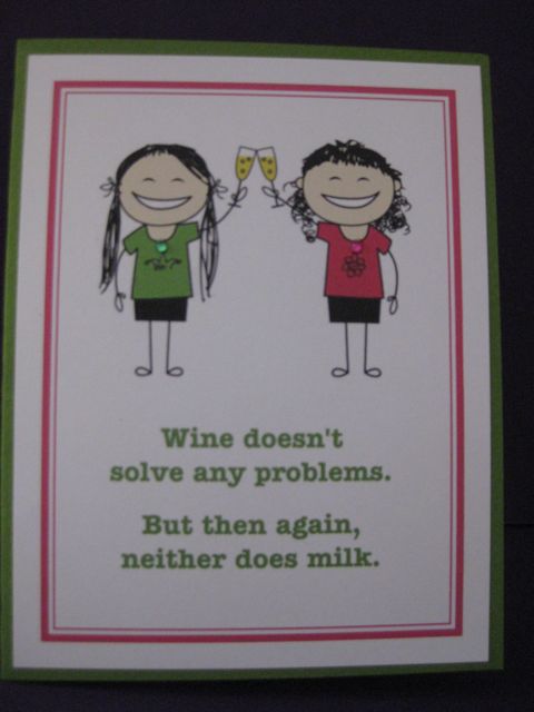 Wine not solve problems