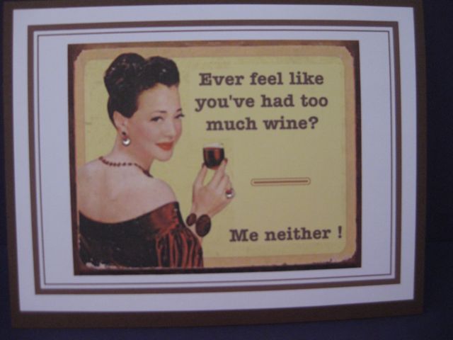 Too much wine?