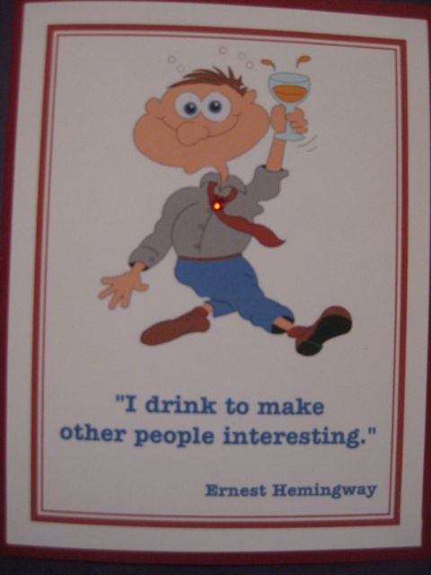 Drinking/Hemingway