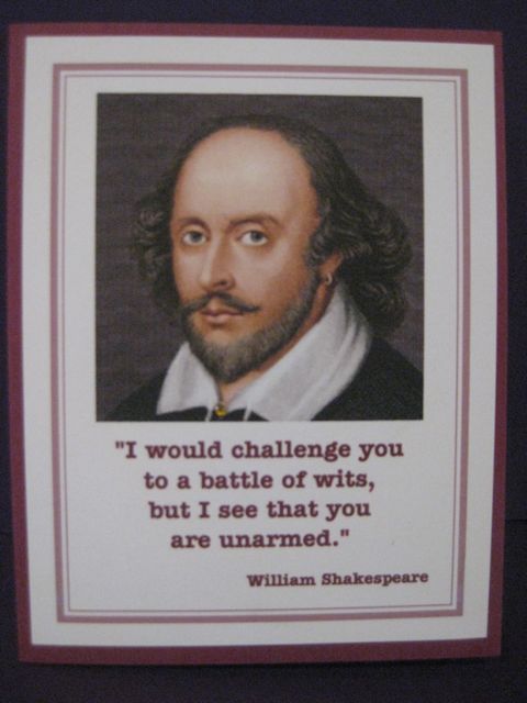 Shakespeare/Battle of wits