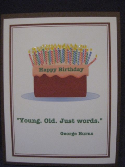 Young/old/George Burns