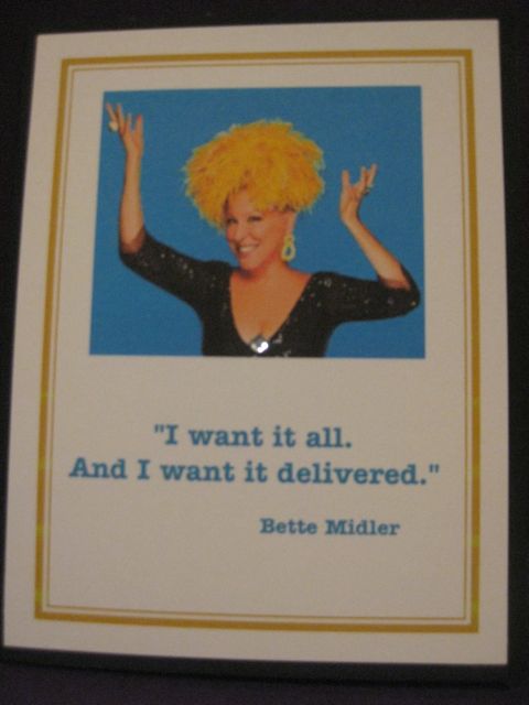 Bette Midler/I want it all