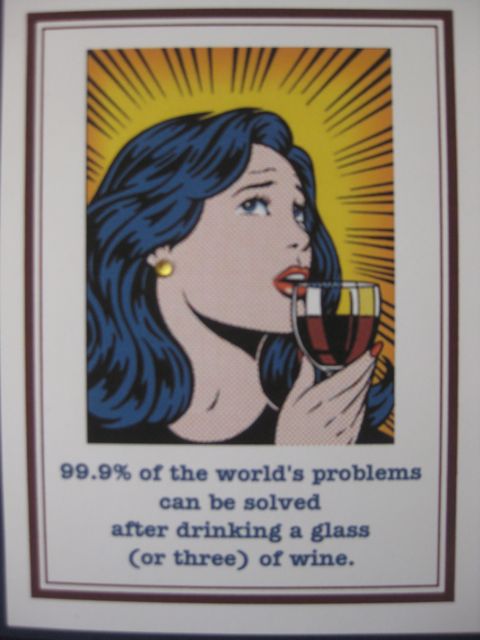 Solving world's problems/wine
