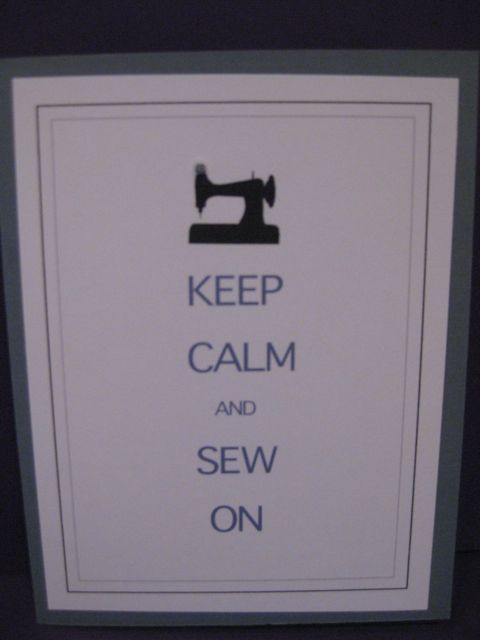 Keep Calm/Sew On