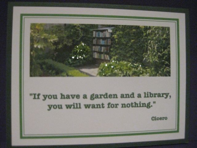 Garden and library