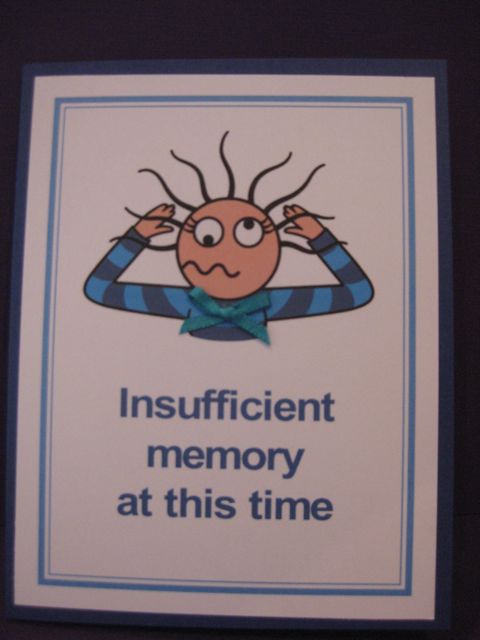 Insufficient memory