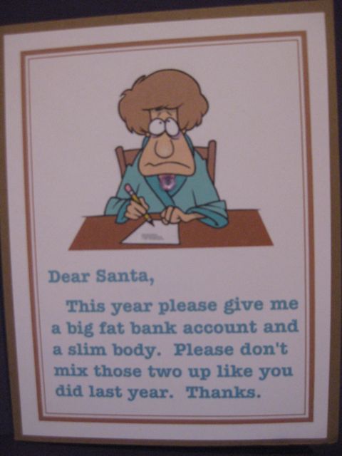 Dear Santa/Fat bank account