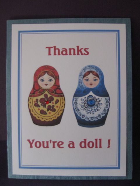 Thanks, you're a doll