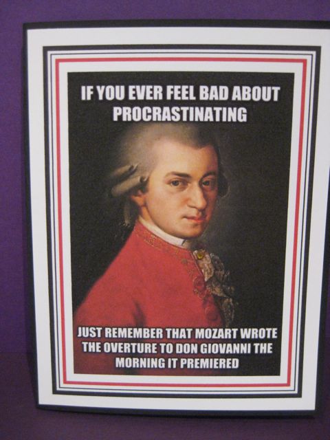 Mozart/procrastination