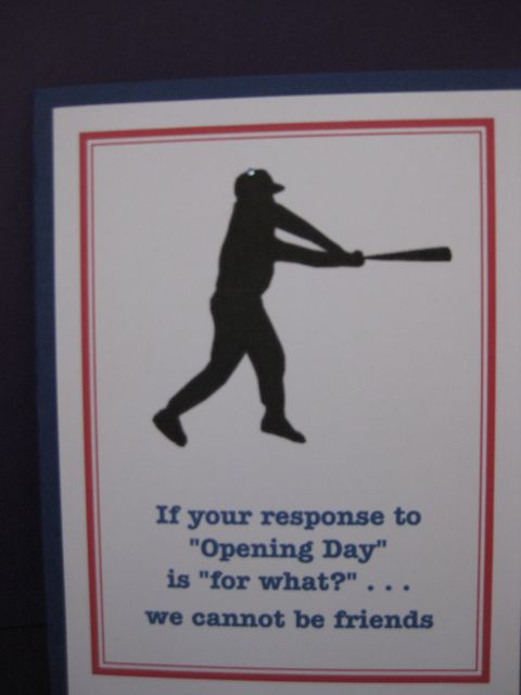 Baseball opening day