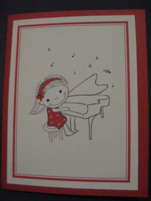 Little girl/piano