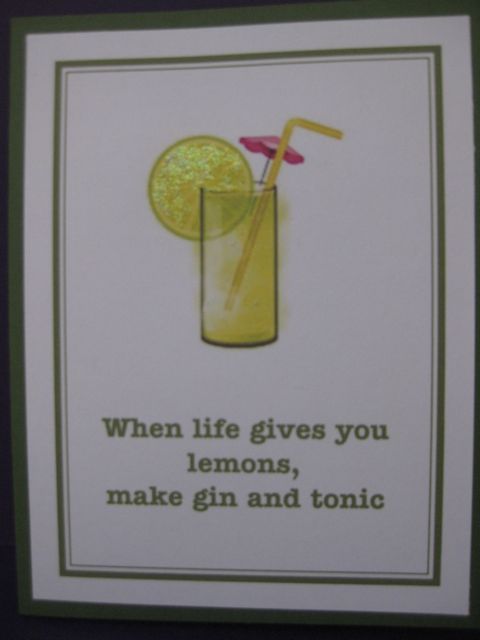 Lemons/gin and tonic