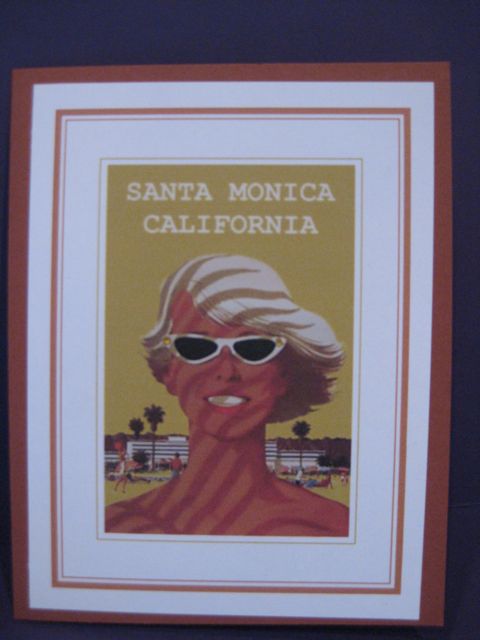 Suntanned girl/Santa Monica poster