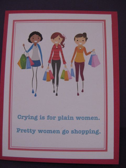 Pretty women go shopping