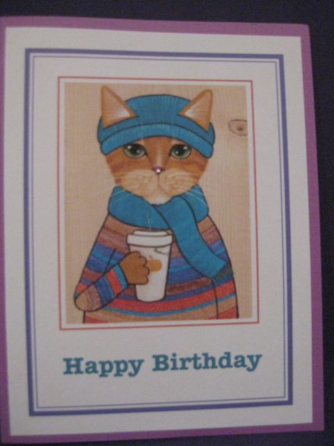Cat/coffee/birthday