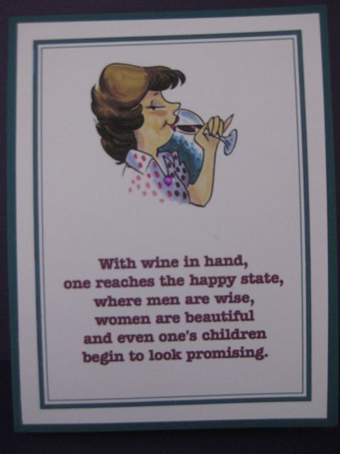 Wine in hand