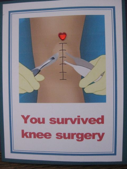 You survived knee surgery/knee surgery