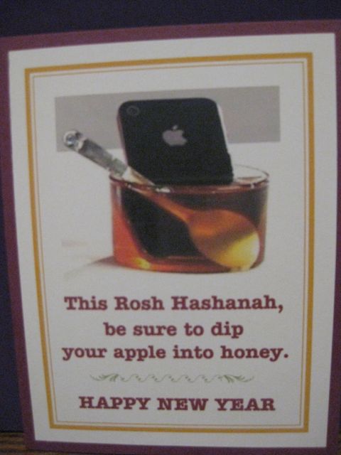 Dip apple in honey