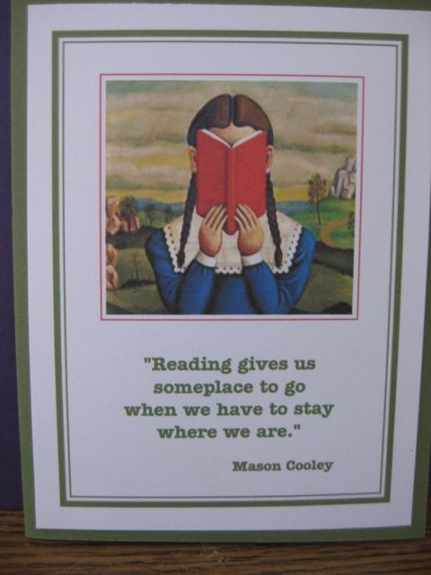 Reading gives us . . . 