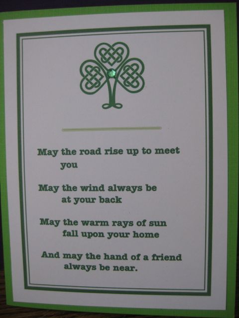 Irish prayer/Celtic knot