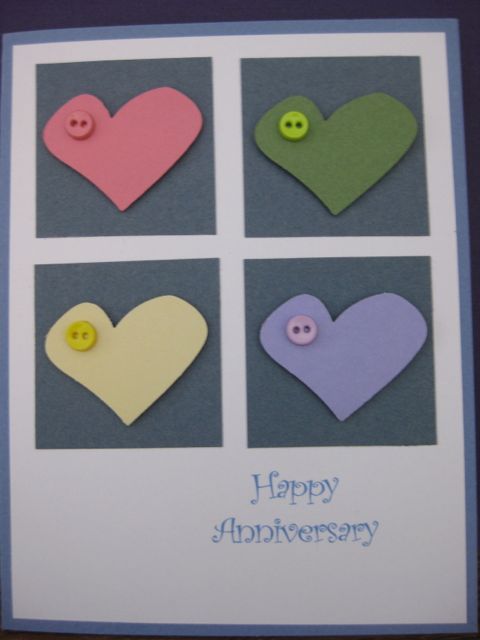 Anniversary/hearts/blue