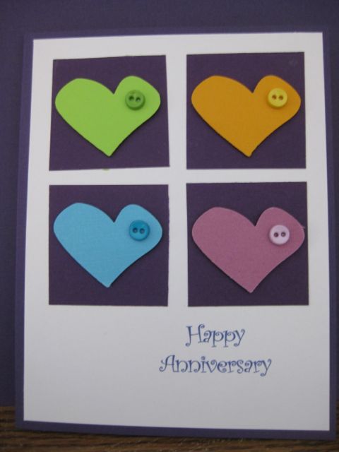 Anniversary/hearts/purple