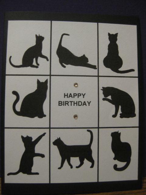 Cat silhouettes/b'day