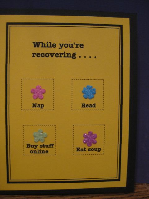 While you're recovering