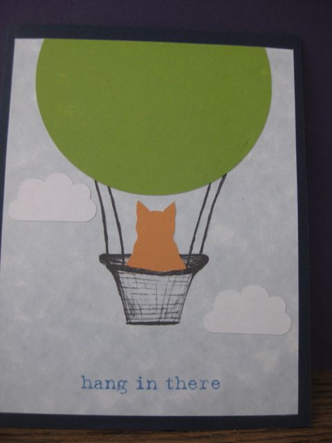 cat/balloon/hang in there