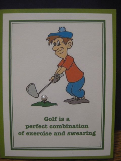 Golf/swearing/exercise