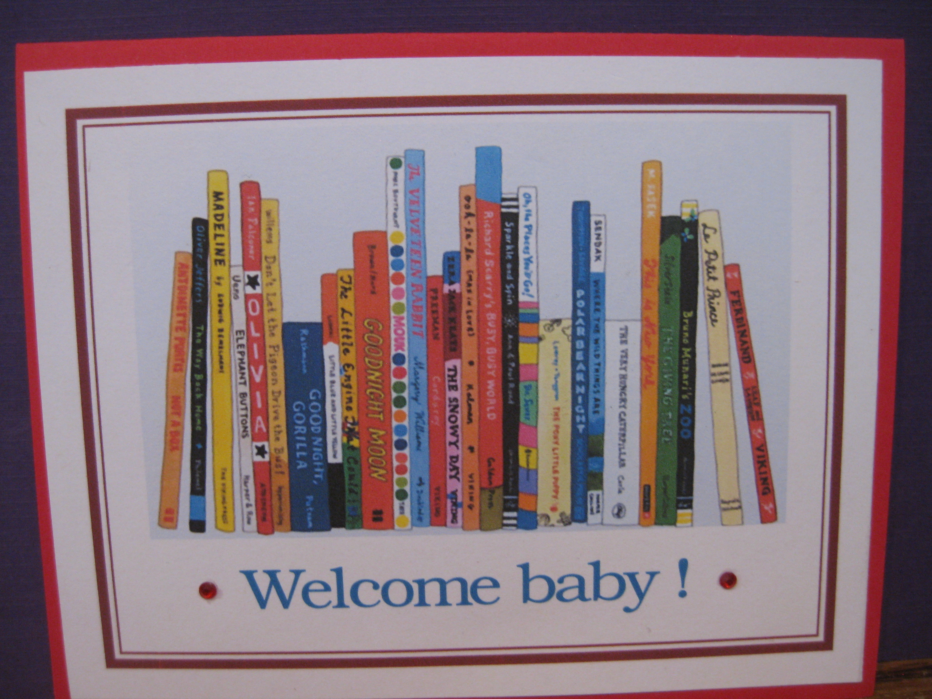Welcome baby/books