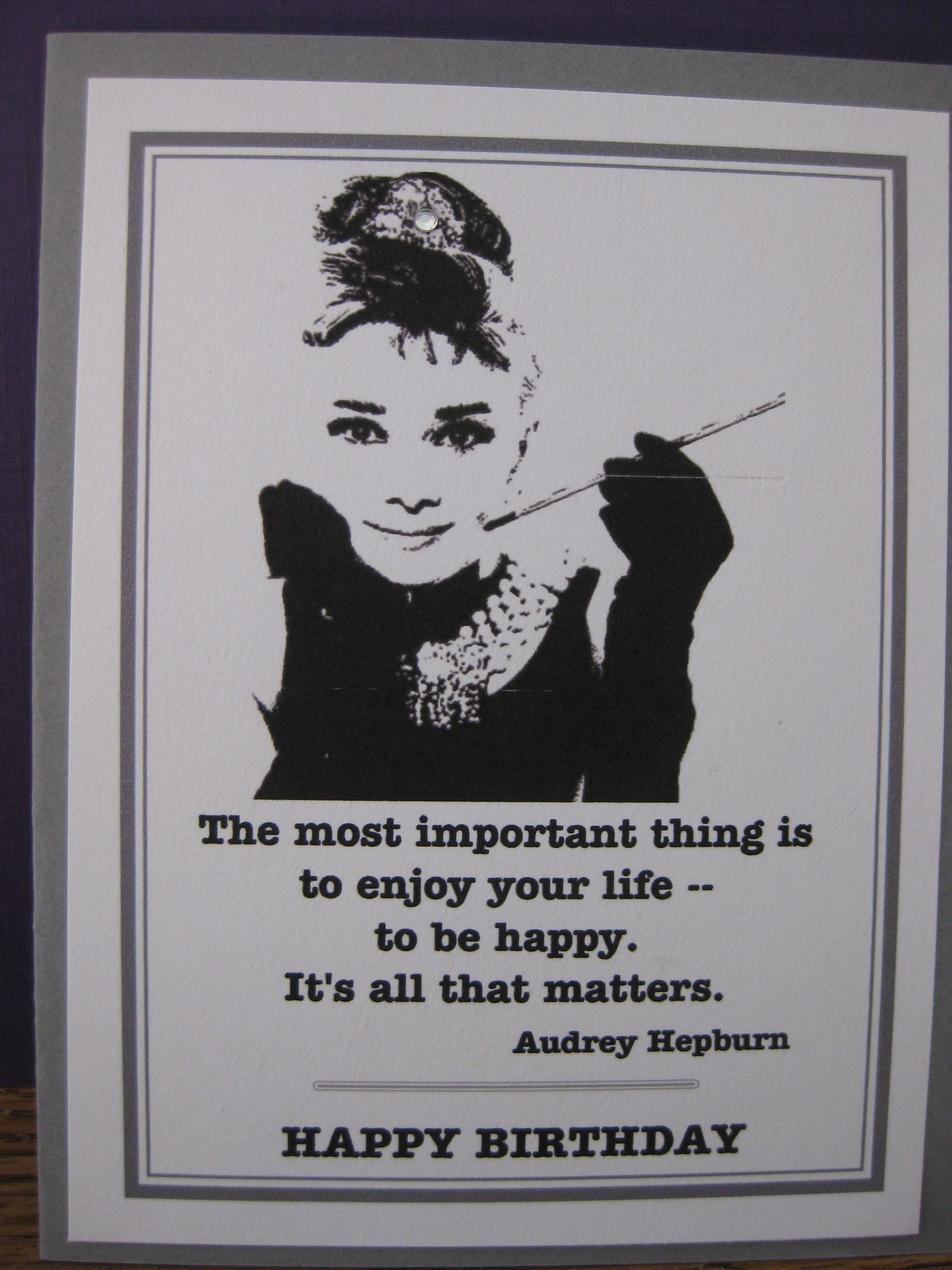 the most important thing/Audrey Hepburn