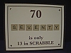 70th Birthday/Scrabble
