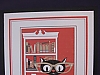 Cat/glasses/bookshelf