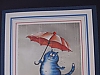 Cat/red umbrella