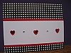 Polka dots/rhinestone hearts