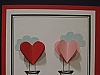 Valentine hot air balloons